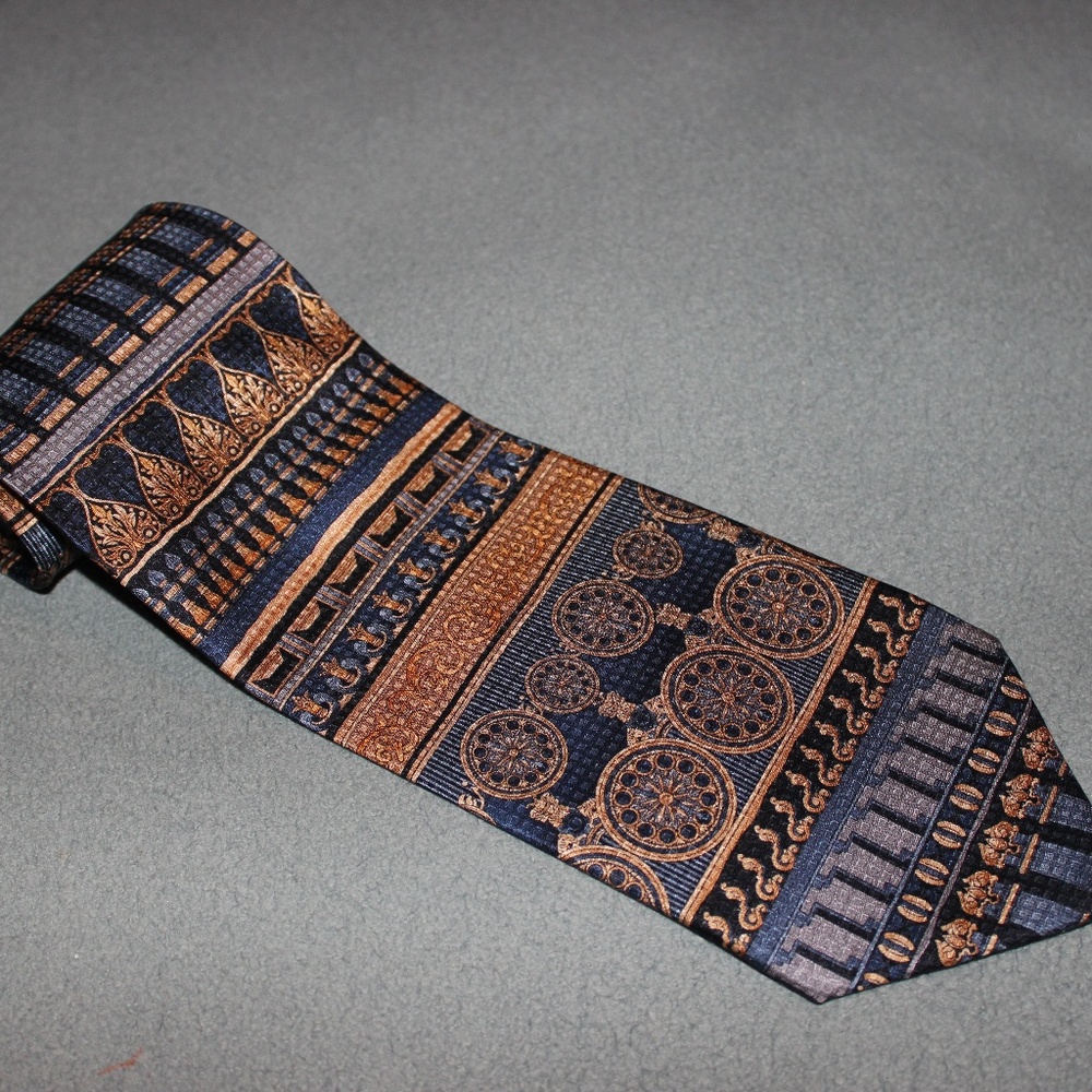 Tuomo Bianchi Disegni Maschi mens Tie Silk